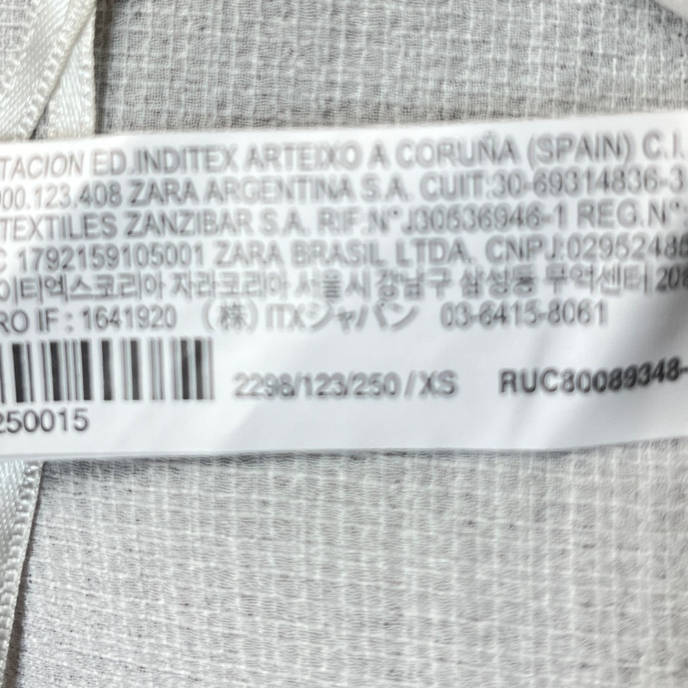 Zara Floral Lace Back Tank Top White Size XSmall - Picture 9 of 10